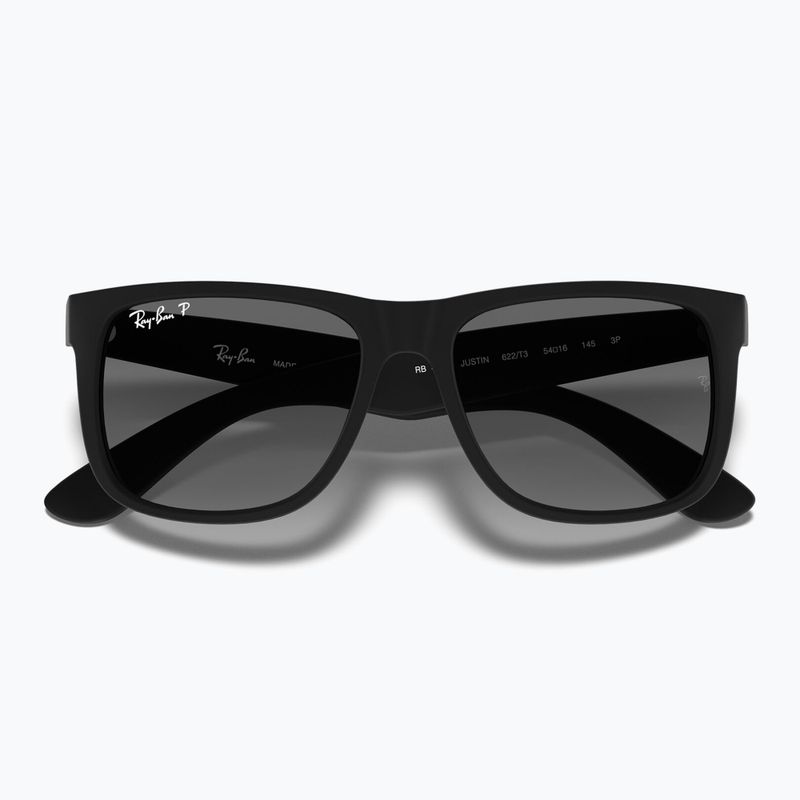 Slnečné okuliare Ray-Ban Justin Classic matt black gum/dark grey 3