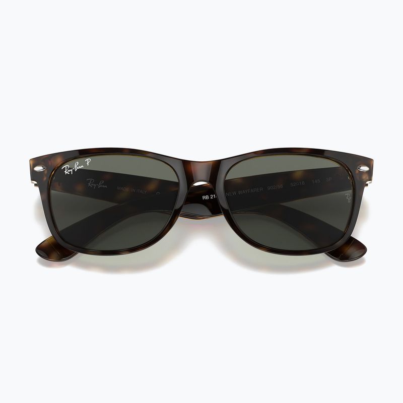 Slnečné okuliare Ray-Ban New Wayfarer Classic tortoise/green g-15 polarized 3