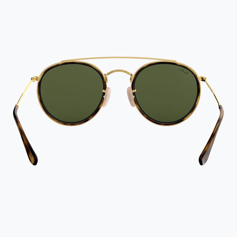 Slnečné okuliare Ray-Ban Round Double Bridge arista gold/green g-15 5