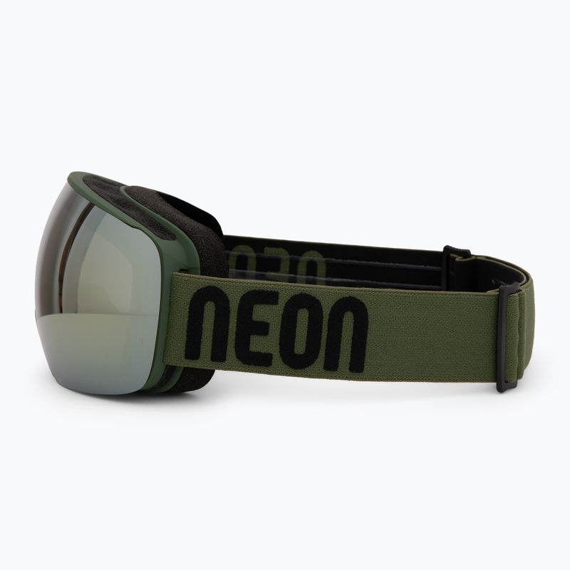 Lyžiarske okuliare Neon Beam army green/mirror bronze 4