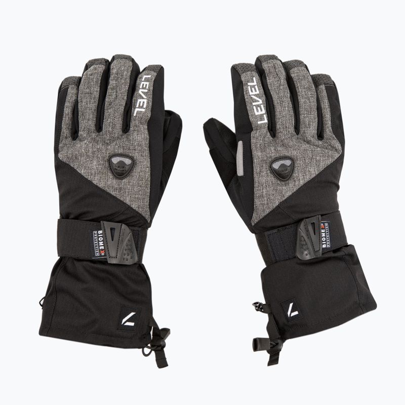 Pánske snowboardové rukavice Level Fly black-grey 1031 3