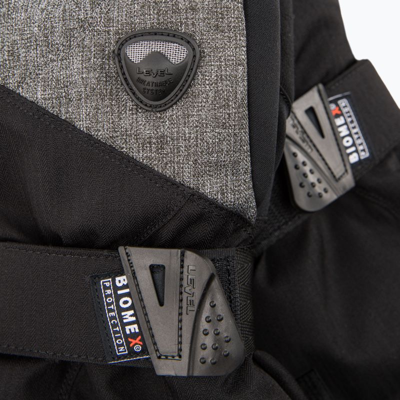 Pánske snowboardové rukavice Level Fly black-grey 1031 4