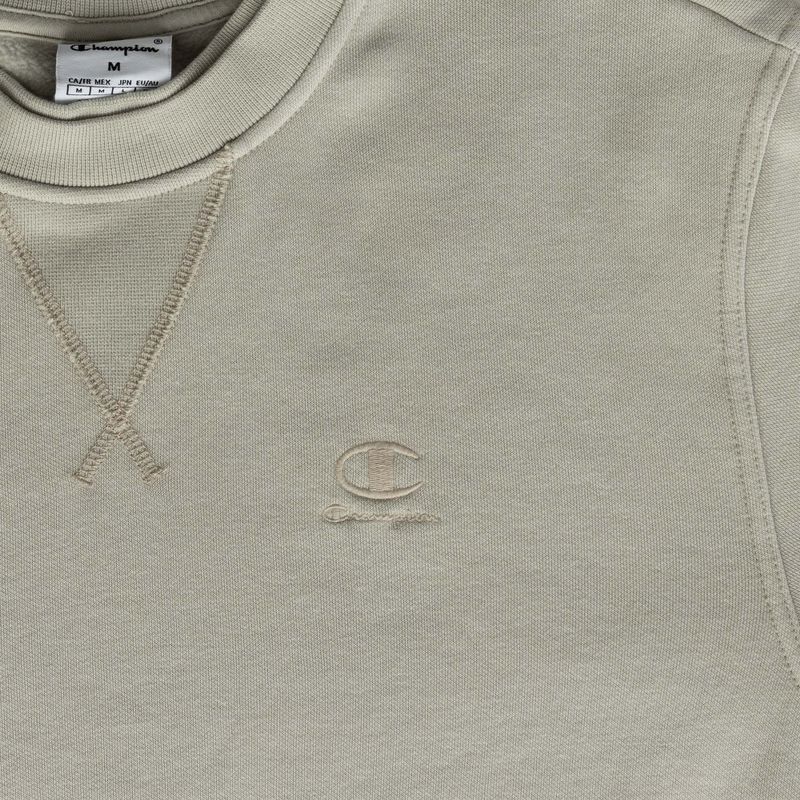 Pánska mikina Champion 221572 Crewneck Sweatshirt beige 3