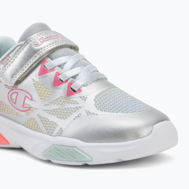 Detské topánky Champion Wave Tri G PS Low Cut silver/blue burgundy/imperial light blue 7