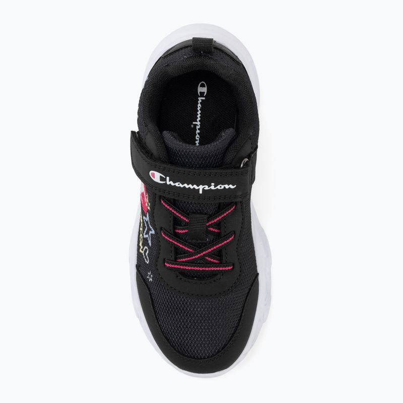 Detské topánky Champion Funfair Print G PS Low Cut new black/fluorescent pink/imperial light blue 5