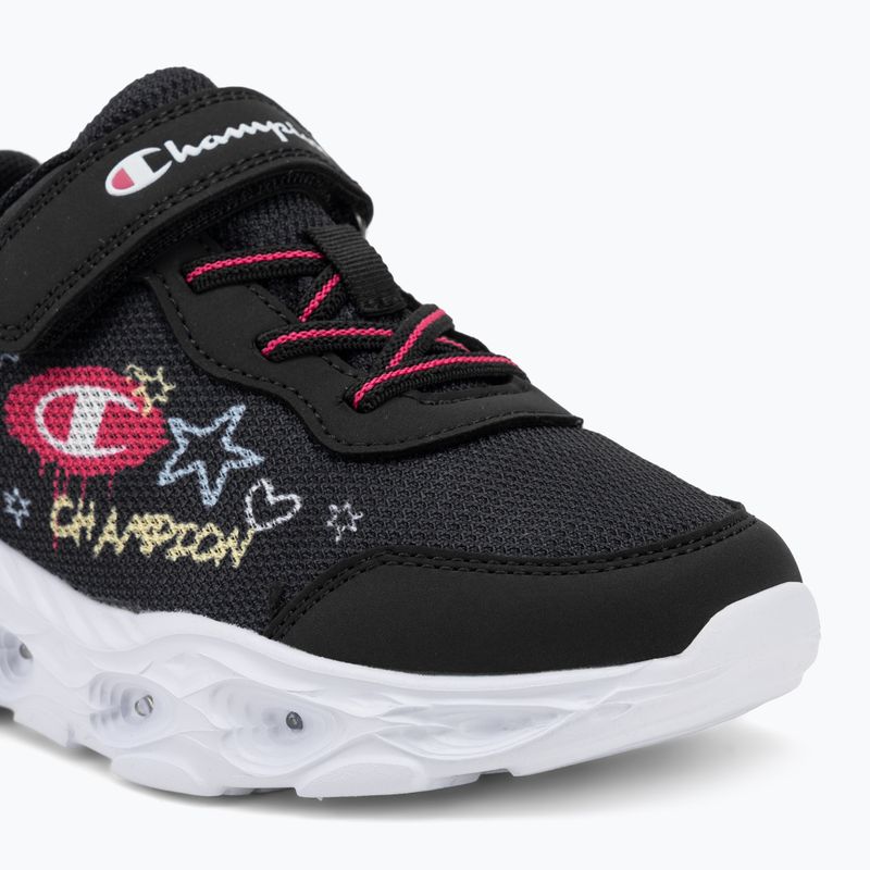 Detské topánky Champion Funfair Print G PS Low Cut new black/fluorescent pink/imperial light blue 7