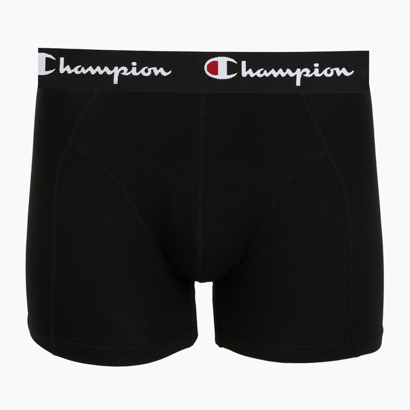 Pánske boxerky Champion Trunk Knit oxford grey melange/oxford grey melange/black 2