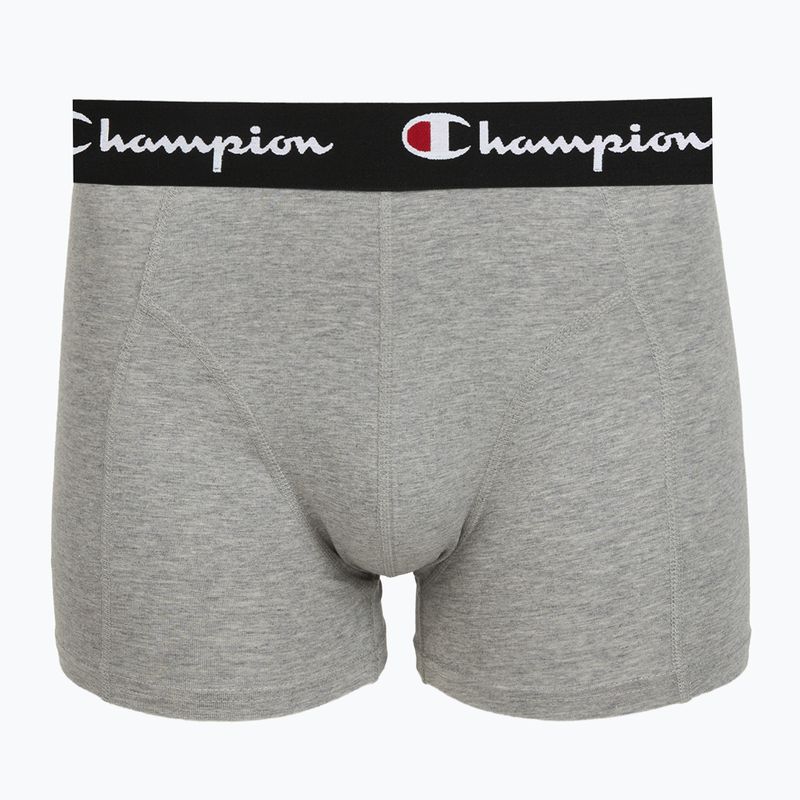 Pánske boxerky Champion Trunk Knit oxford grey melange/oxford grey melange/black 3