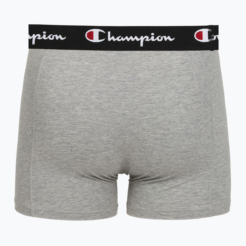 Pánske boxerky Champion Trunk Knit oxford grey melange/oxford grey melange/black 6