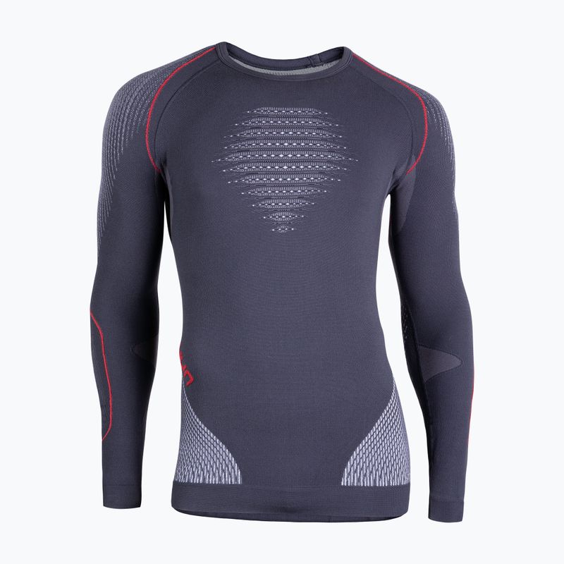 Termoaktívna pánska mikina UYN Evolutyon UW Shirt charcoal/white/red