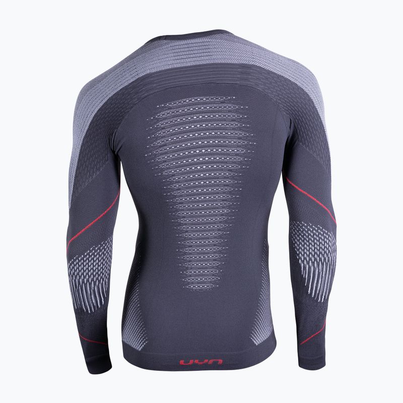 Termoaktívna pánska mikina UYN Evolutyon UW Shirt charcoal/white/red 2