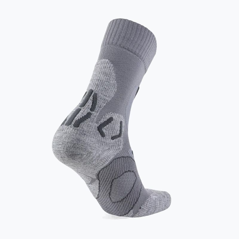 Dámske ponožky UYN Trekking Cool Merino light grey melange/pea 2