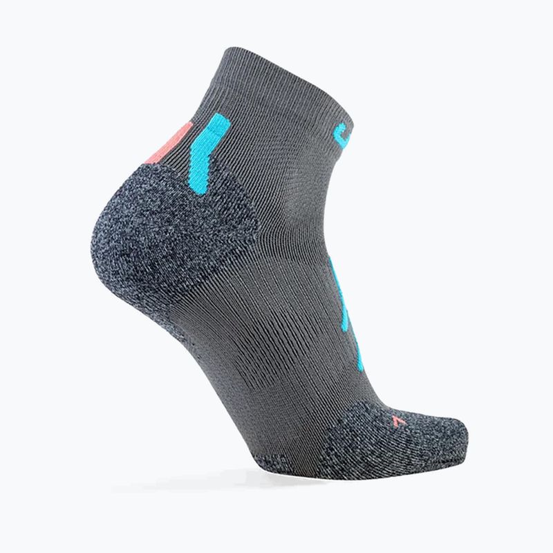 Dámske ponožky UYN Trekking Approach Low Cut grey/turquoise 2