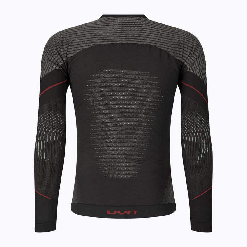 Pánska termoaktívna mikina UYN Evolutyon Comfort UW Shirt charcoal/white/red 2