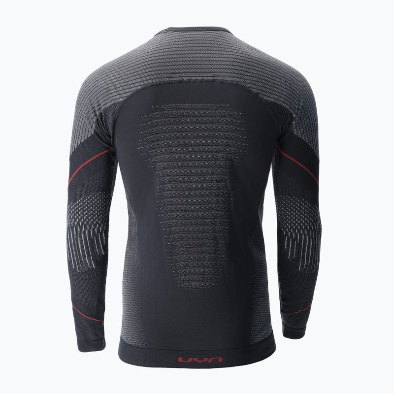 Pánska termoaktívna mikina UYN Evolutyon Comfort UW Shirt charcoal/white/red 5