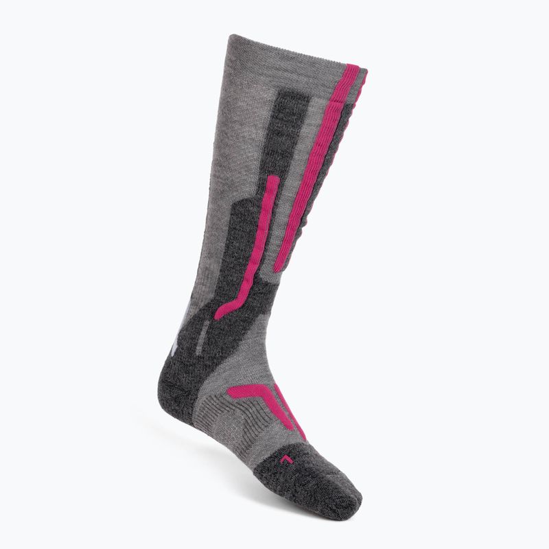 Skarpety narciarskie damskie UYN Ski Merino szare S100248