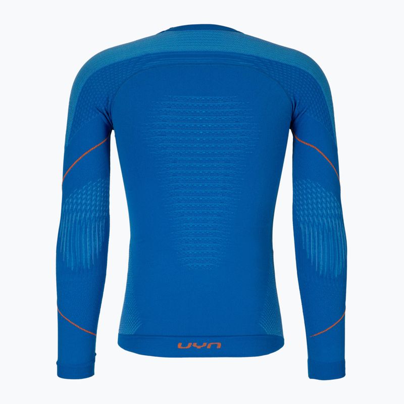 Pánska termoakčná mikina UYN Evolutyon UW Shirt blue/blue/orange shiny 2