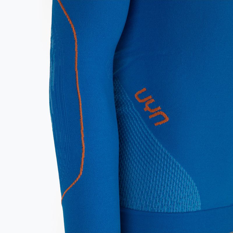 Pánska termoakčná mikina UYN Evolutyon UW Shirt blue/blue/orange shiny 3