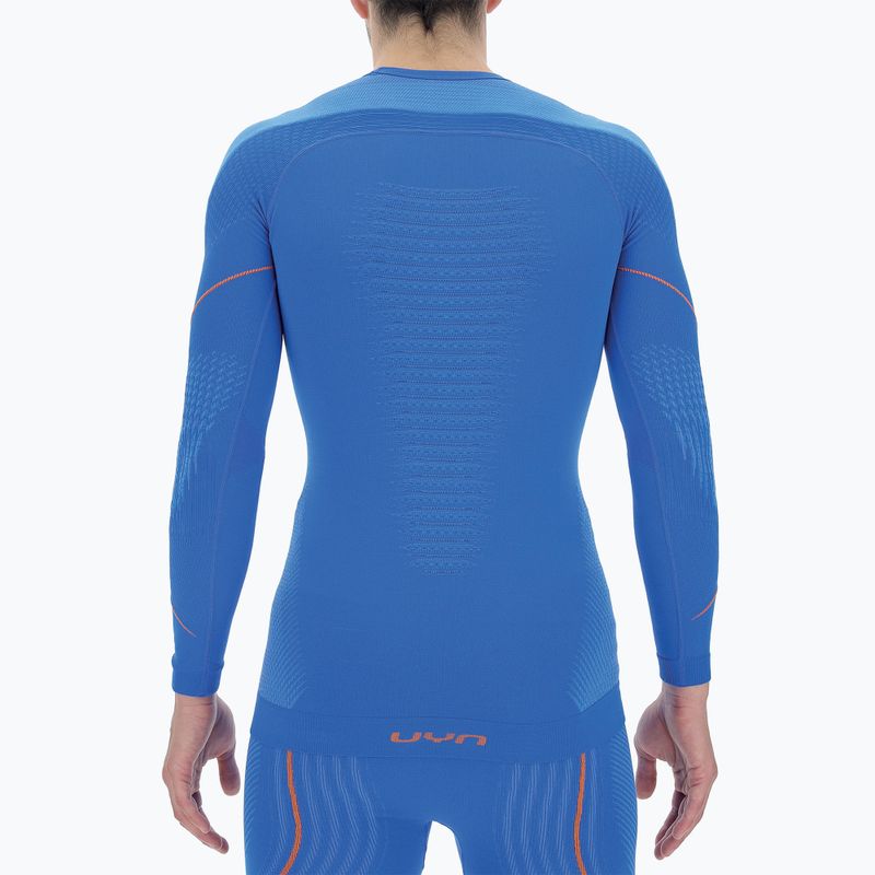 Pánska termoakčná mikina UYN Evolutyon UW Shirt blue/blue/orange shiny 5
