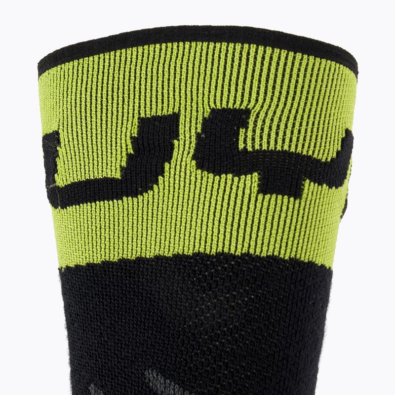 Pánske lyžiarske ponožky UYN Ski One Merino black/lime 4