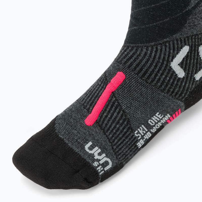 Pánske lyžiarske ponožky UYN Ski One Comfort Fit black/pink 3