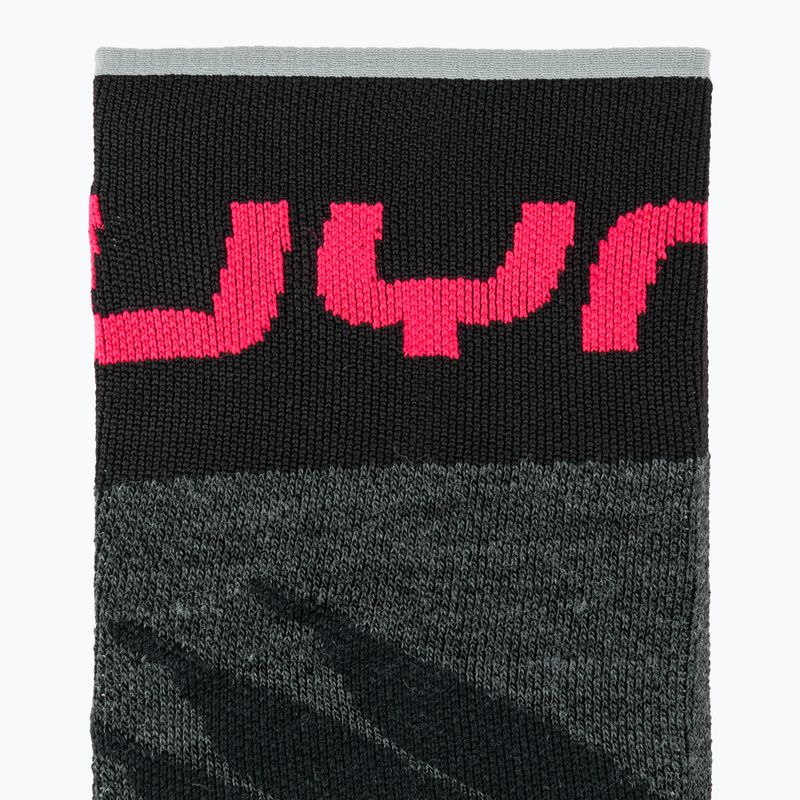 Pánske lyžiarske ponožky UYN Ski One Comfort Fit black/pink 4