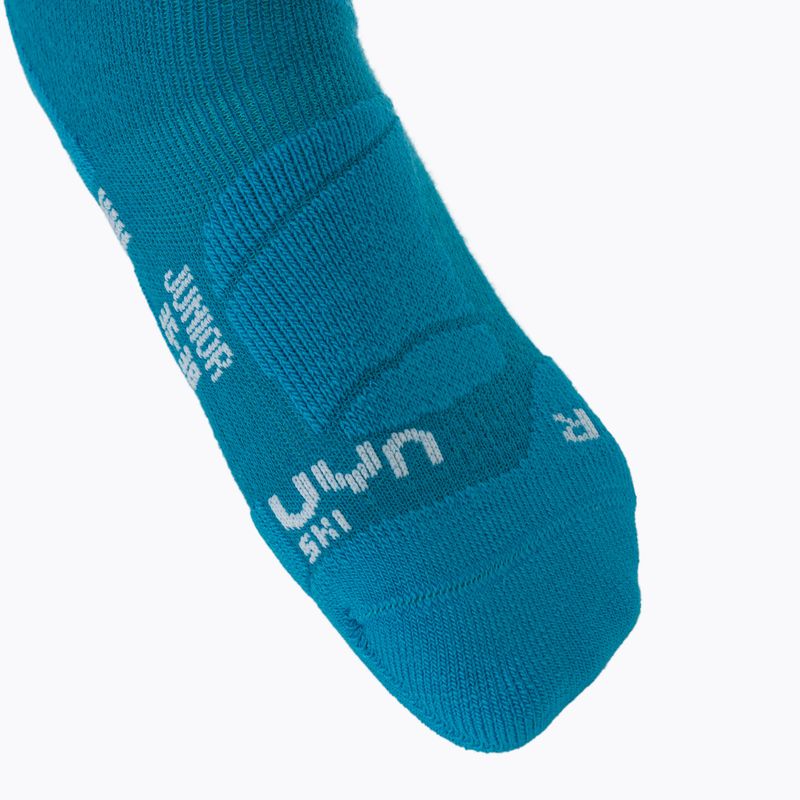 Detské lyžiarske ponožky UYN Junior Ski turquoise 3