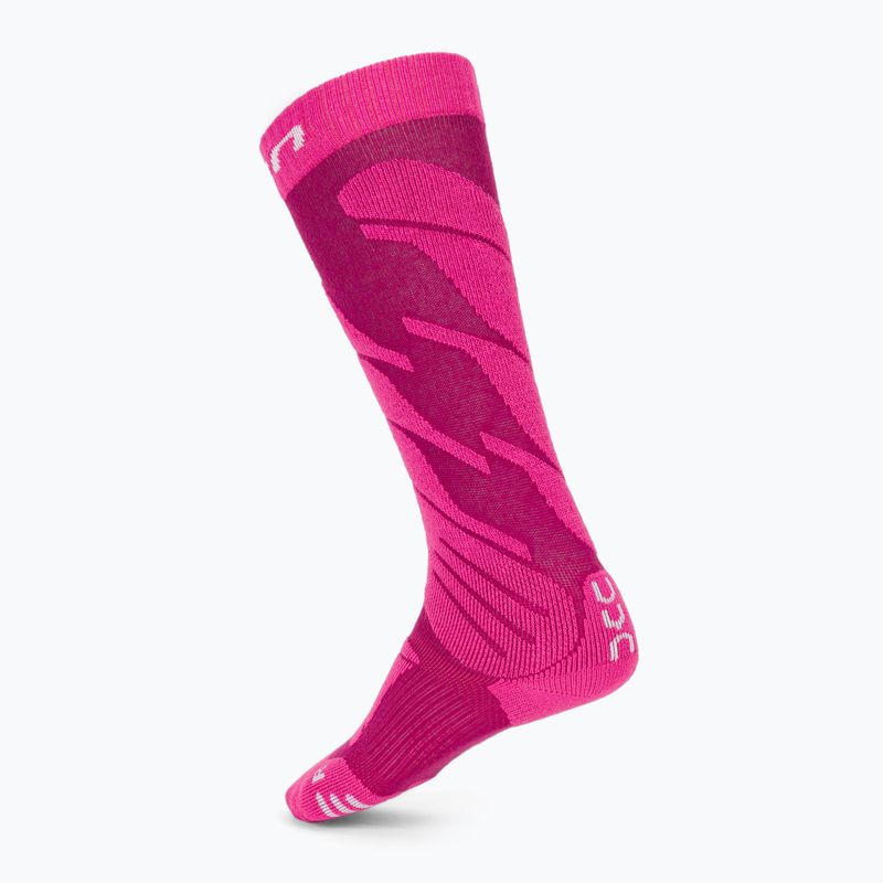 Detské lyžiarske ponožky UYN Junior Ski pink 2