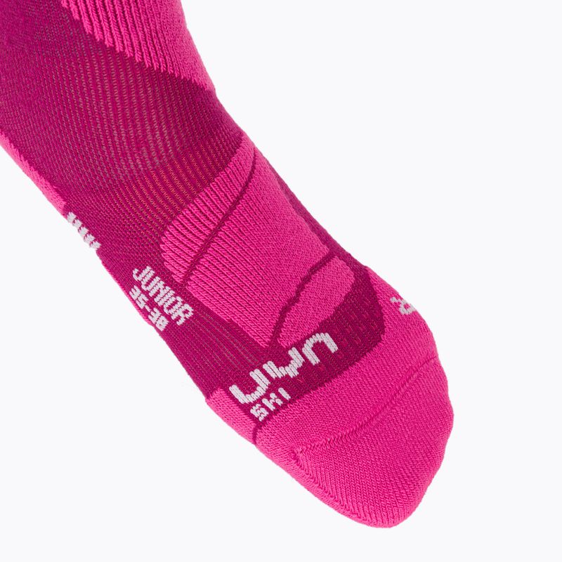 Detské lyžiarske ponožky UYN Junior Ski pink 3