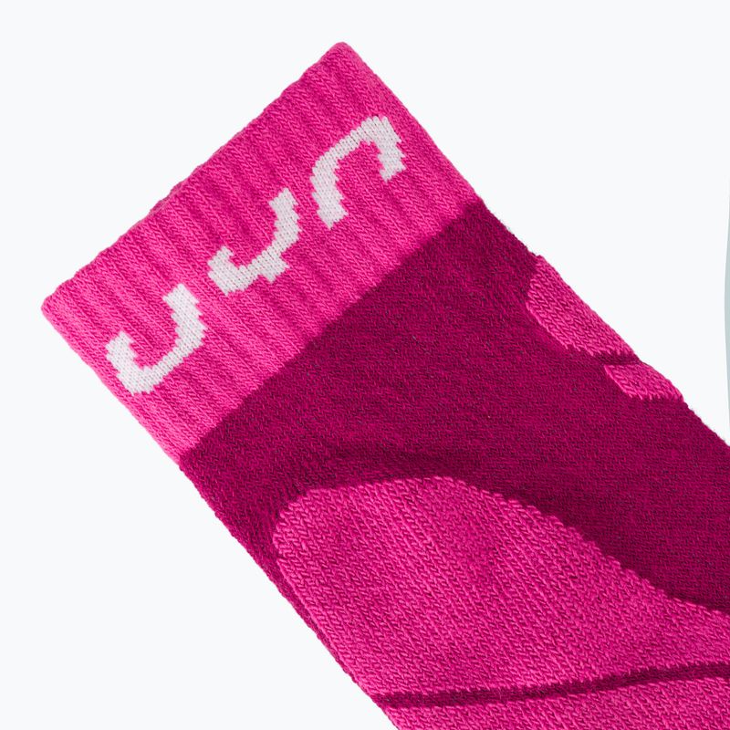 Detské lyžiarske ponožky UYN Junior Ski pink 4