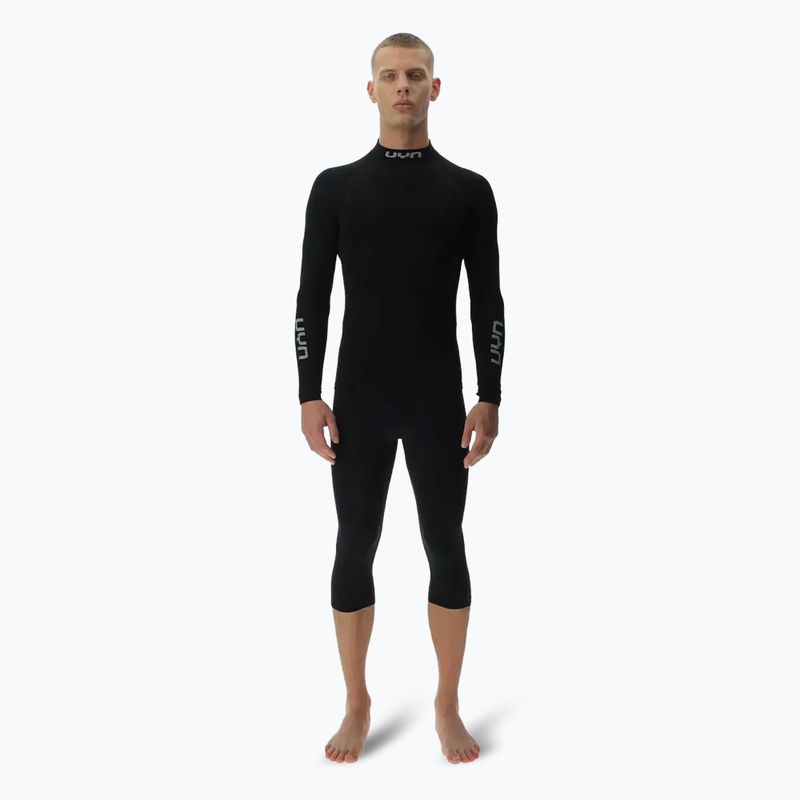 Pánska termoaktívna mikina UYN Elevatyon Biomorph LS Turtle Neck black 2