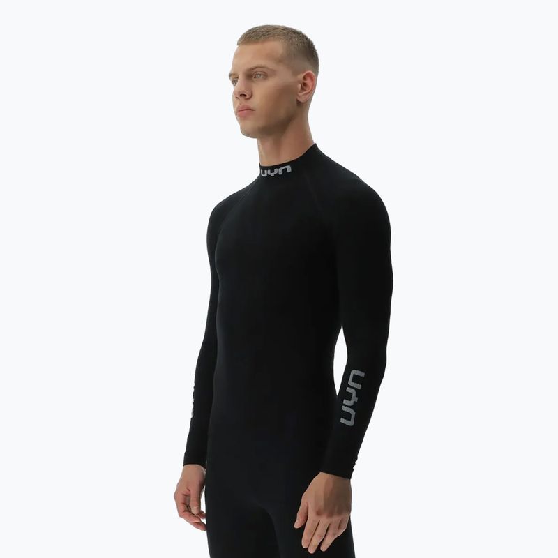 Pánska termoaktívna mikina UYN Elevatyon Biomorph LS Turtle Neck black 4