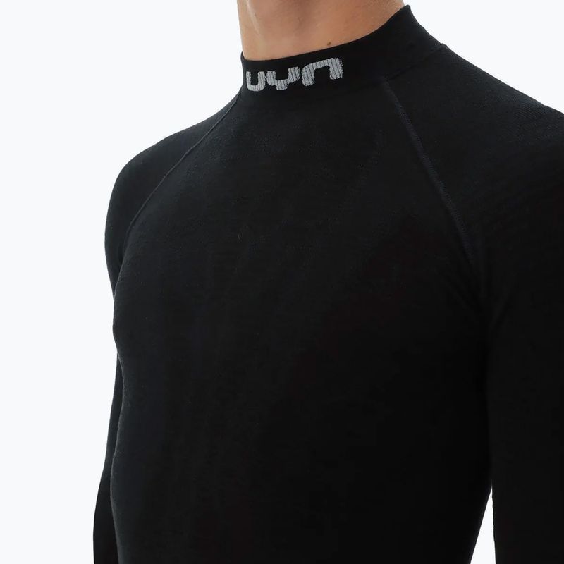 Pánska termoaktívna mikina UYN Elevatyon Biomorph LS Turtle Neck black 5