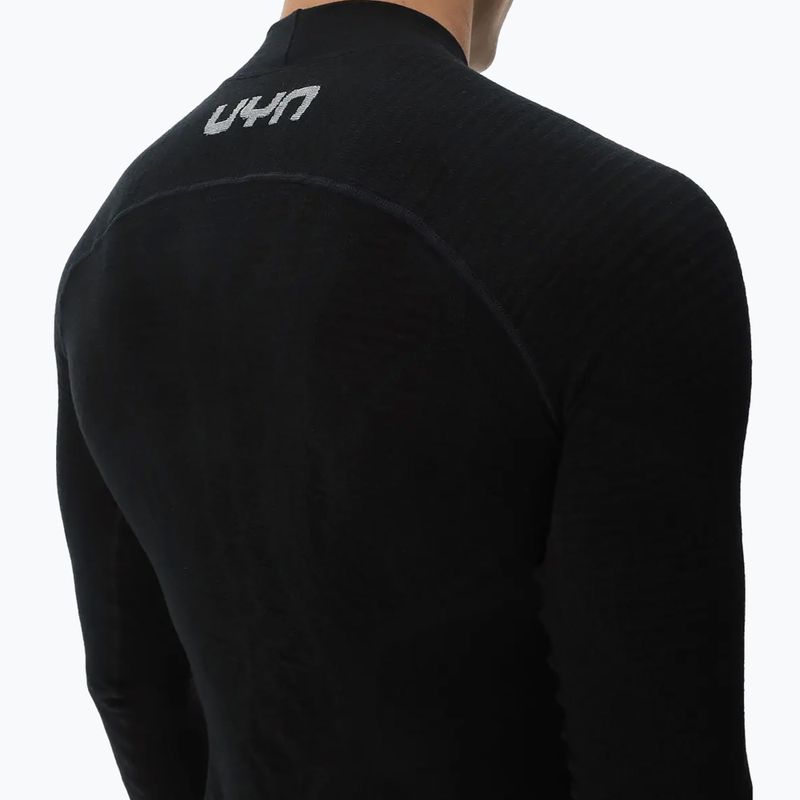 Pánska termoaktívna mikina UYN Elevatyon Biomorph LS Turtle Neck black 6