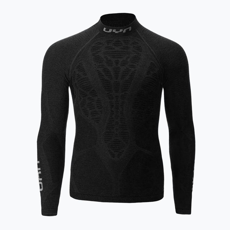 Pánska termoaktívna mikina UYN Elevatyon Biomorph LS Turtle Neck black 7