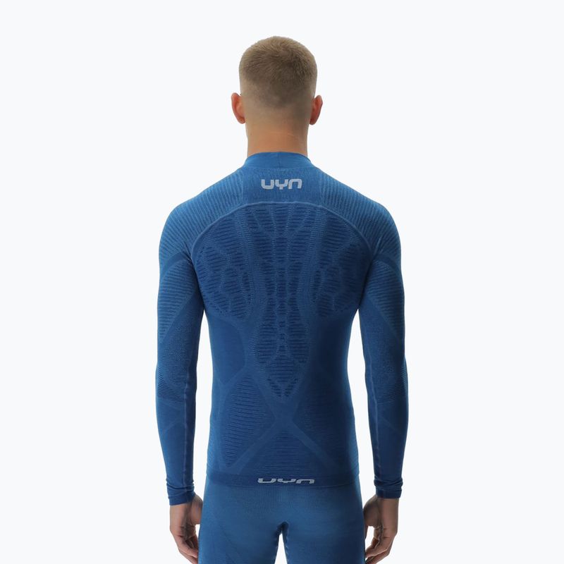 Pánska termoakčná mikina UYN Elevatyon Biomorph Turtle Neck blue atoll 3