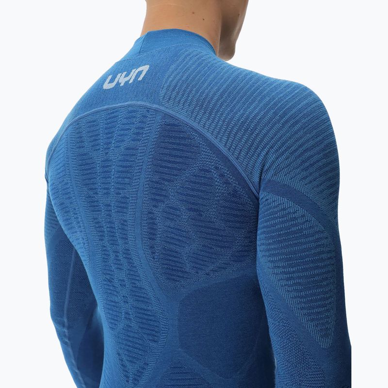 Pánska termoakčná mikina UYN Elevatyon Biomorph Turtle Neck blue atoll 6