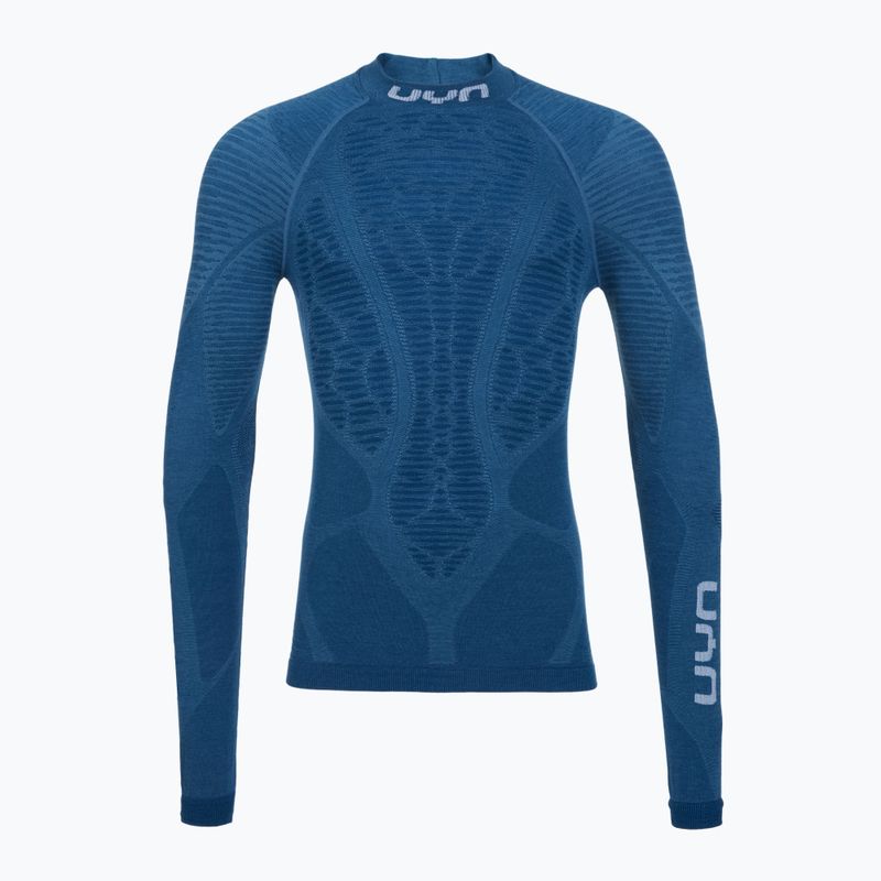 Pánska termoakčná mikina UYN Elevatyon Biomorph Turtle Neck blue atoll 7