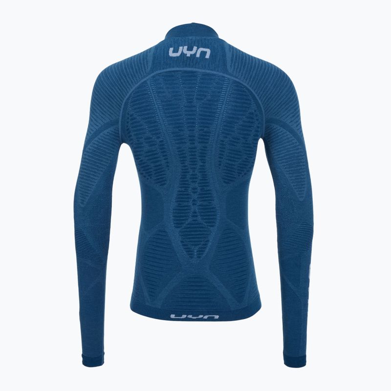 Pánska termoakčná mikina UYN Elevatyon Biomorph Turtle Neck blue atoll 8