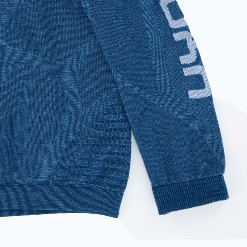 Pánska termoakčná mikina UYN Elevatyon Biomorph Turtle Neck blue atoll 9