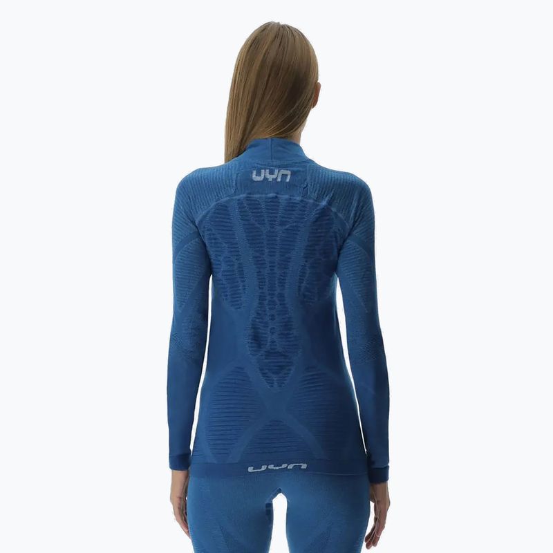 Dámska termoakčná mikina UYN Elevation Biomorph LS Turtle Neck blue atoll 3