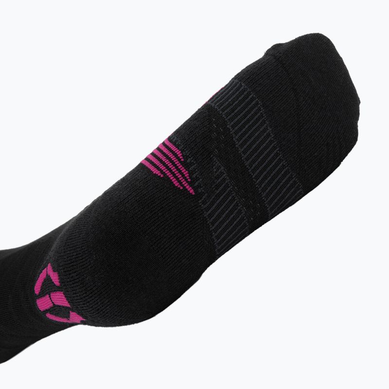 Dámske lyžiarske ponožky UYN Ski Touring One Bio black/pink yarrow 3