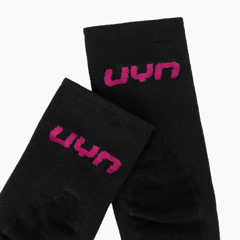 Dámske lyžiarske ponožky UYN Ski Touring One Bio black/pink yarrow 4