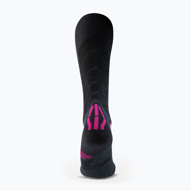 Dámske lyžiarske ponožky UYN Ski Touring One Bio black/pink yarrow 3