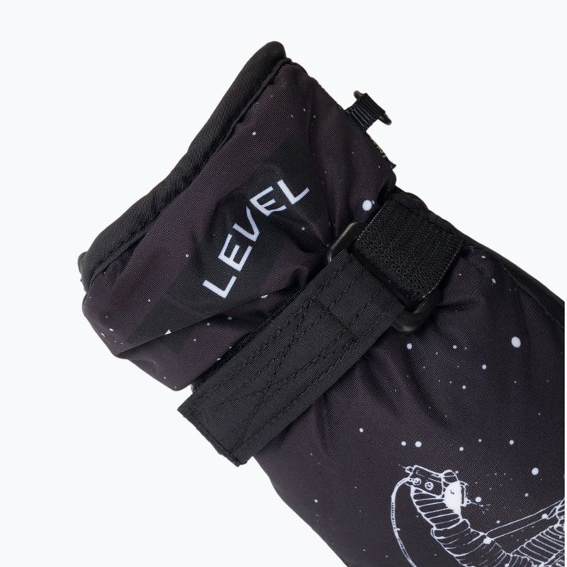 Detské lyžiarske rukavice Level Mitt black 4152JM 4