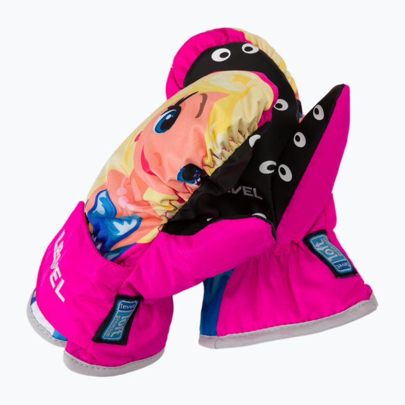Detské snowboardové rukavice Level Animal Mitt zlaté 4174