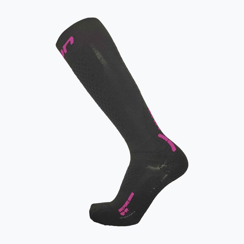 Dámske lyžiarske ponožky UYN Ski One Biotech black/purple 5