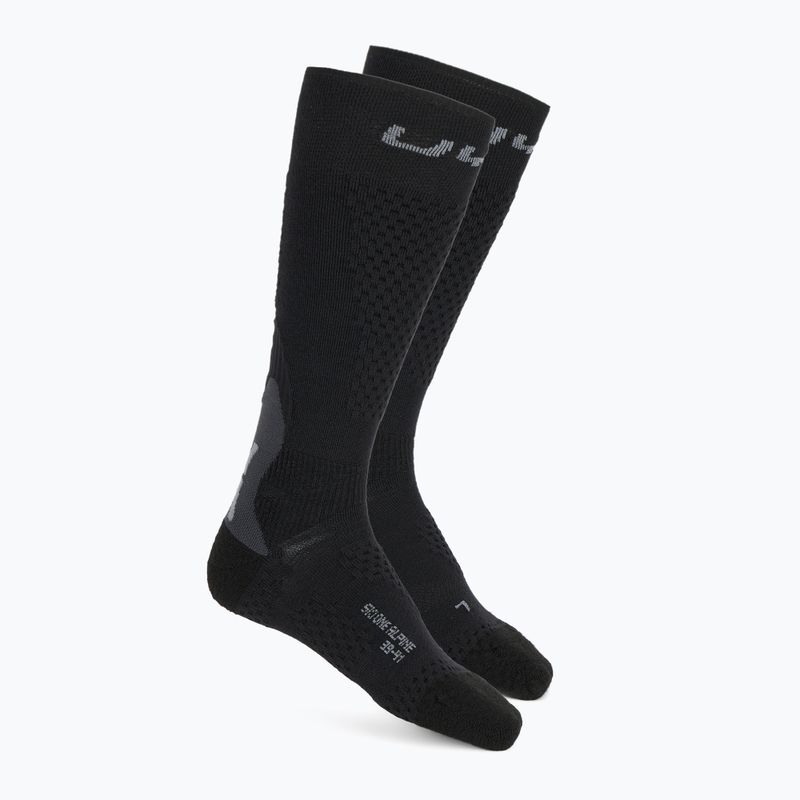 Pánske lyžiarske ponožky UYN Ski One Alpine Merino black/grey