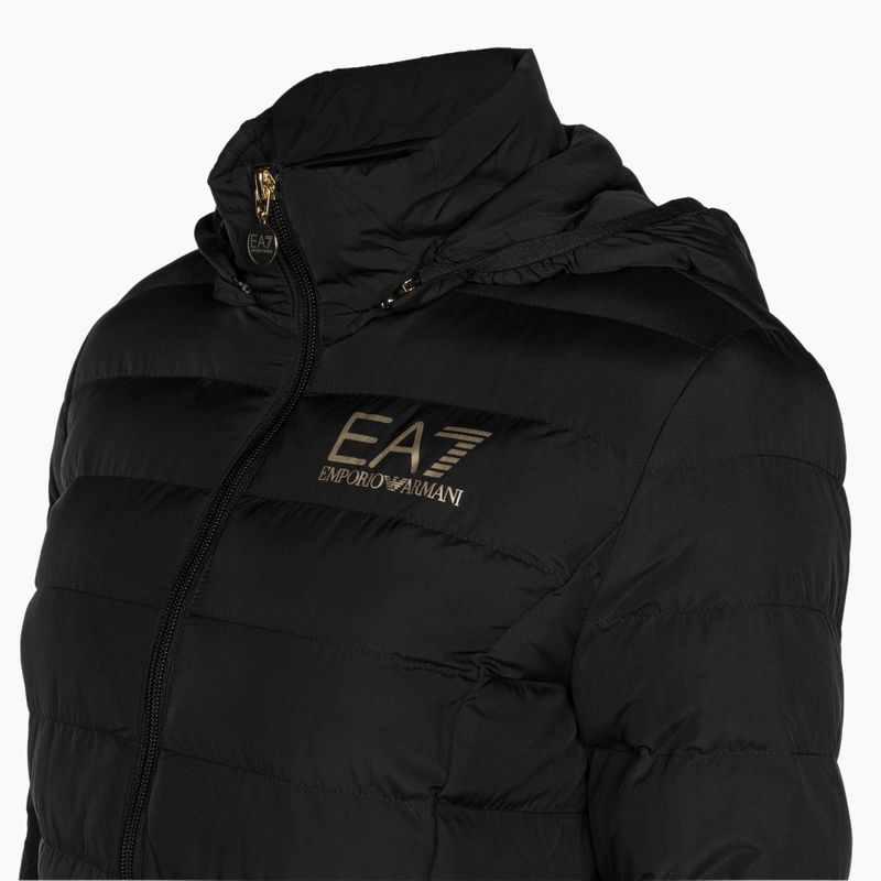 Dámska mikina EA7 Emporio Armani Train Core Lady Eco Down Hoodie black/logo light gold 3