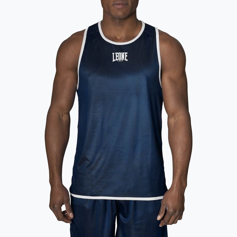 Pánske boxerské tielko Leone Double Face Blue/Red AB214